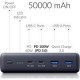 Батарея универсальная Voltero 50000mAh S50 PD/100W QC/3.0/18W USB-C*2, USB-A*2 (6090537940980)