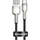 Дата кабель USB 3.1 AM to USB-C 0.25m 6.0A 66W Cafule Series Metal Black Baseus (CAKF000001)