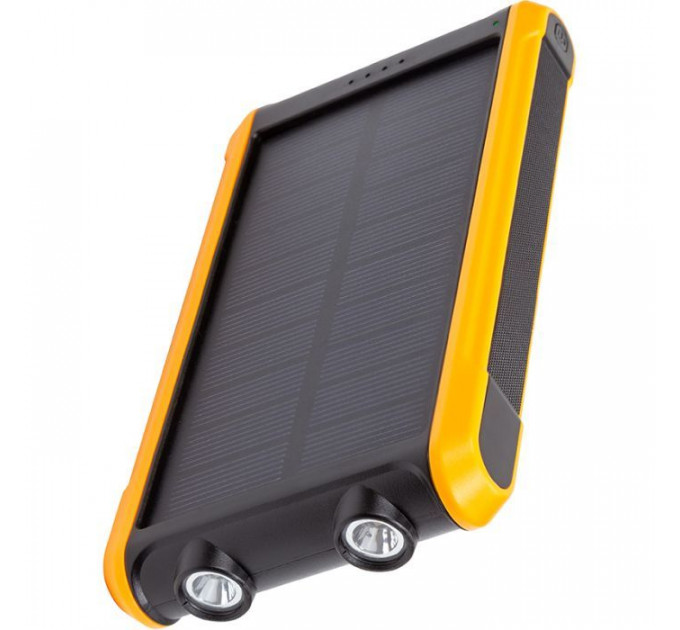 Батарея універсальна PowerPlant 10000mAh, USB-A*2, + Solar 5.5V-0,2A (PB930494)