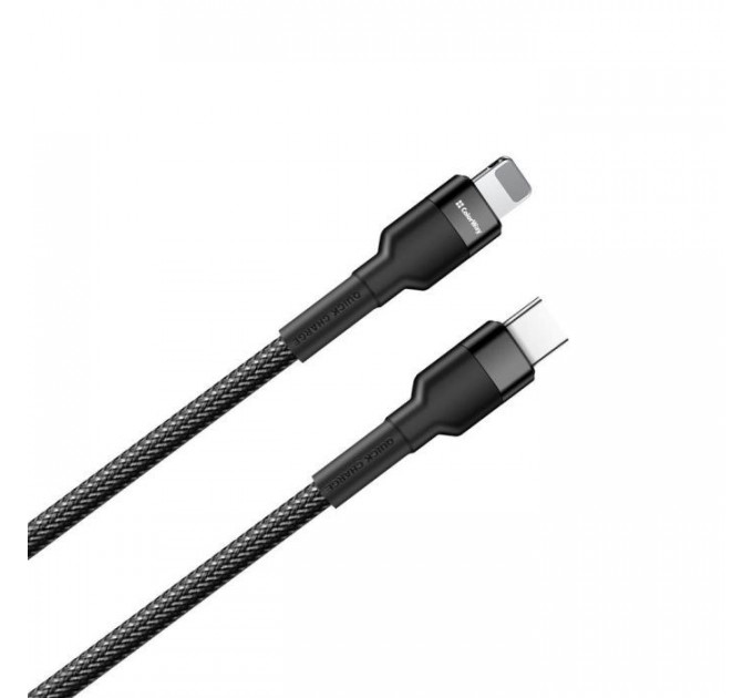 Дата кабель USB-C to Lightning 0.3m 3А black ColorWay (CW-CBPDCL054-BK)