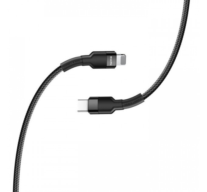 Дата кабель USB-C to Lightning 0.3m 3А black ColorWay (CW-CBPDCL054-BK)