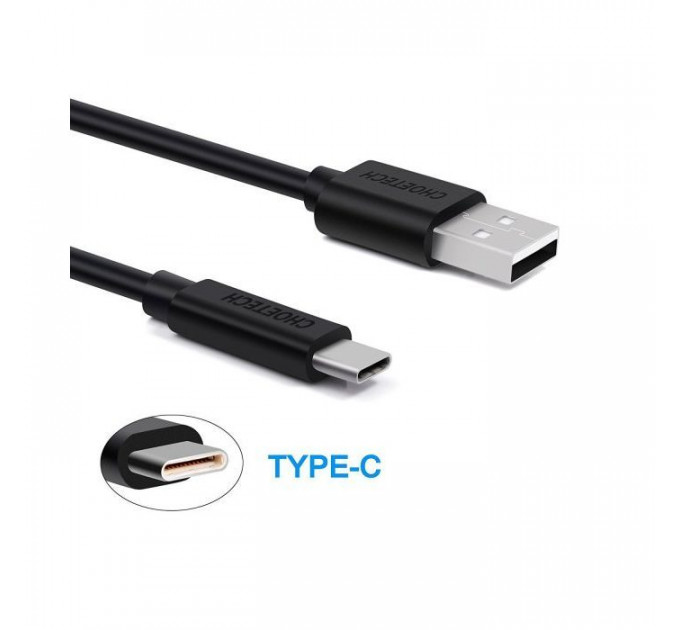 Дата кабеля USB 2.0 AM to USB-C 1.0m Choetech (AC0002)