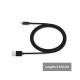 Дата кабеля USB 2.0 AM to USB-C 1.0m Choetech (AC0002)