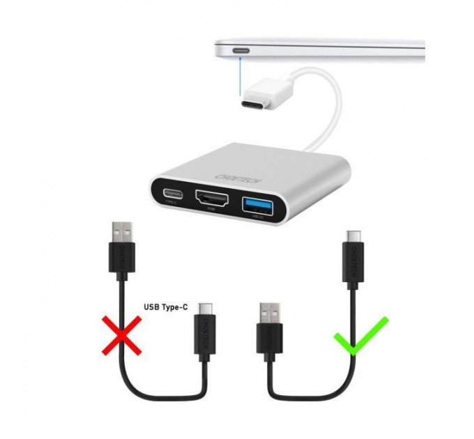 Дата кабеля USB 2.0 AM to USB-C 1.0m Choetech (AC0002)