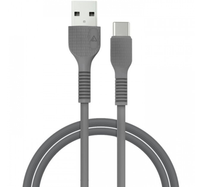 Дата кабель USB 2.0 AM to USB-C 1.2m Black ACCLAB (1283126518232)