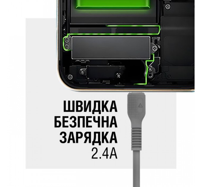 Дата кабель USB 2.0 AM to USB-C 1.2m Black ACCLAB (1283126518232)