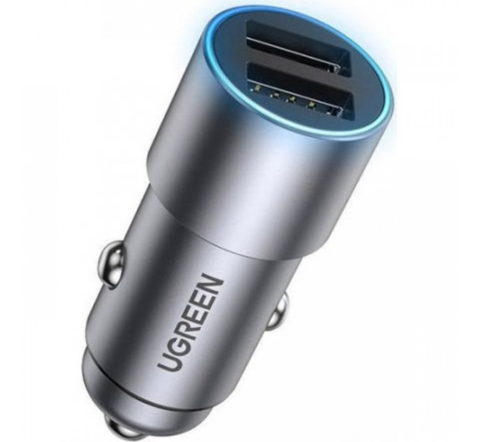 Зарядное устройство для USB-A Dual 24W QC Grey (CD130) (50592)