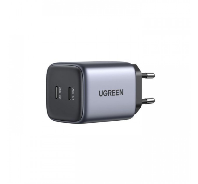 Зарядний пристрій Ugreen 2xUSB 40W GAN (Type-C 25W+20W) PD CD294 (90573)