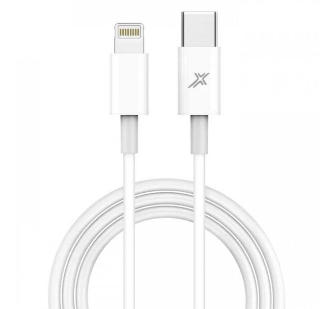 Дата кабель USB-C to Lightning 1.0m12W CL-03W White Grand-X (CL-03W)