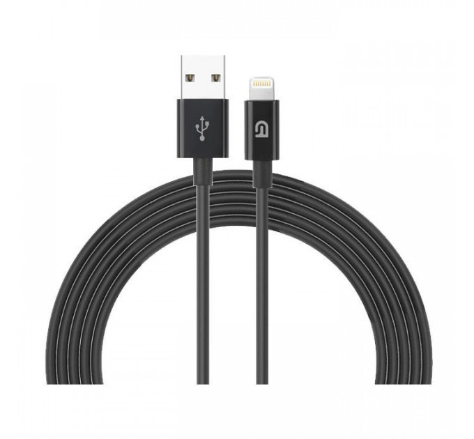 Дата кабеля USB 2.0 AM to Lightning 1.2m AMD818BL black Armorstandart (ARM64373)
