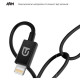 Дата кабеля USB 2.0 AM to Lightning 1.2m AMD818BL black Armorstandart (ARM64373)