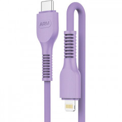 Дата кабель USB-C to Lightning 1.0m AR88 3A Purple Armorstandart (ARM65290) Дата кабель USB-C to Lightning 1.0m AR88 3A Purple Armorstandart (ARM65290)