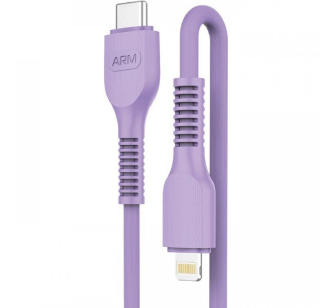 Дата кабель USB-C to Lightning 1.0m AR88 3A Purple Armorstandart (ARM65290) Дата кабель USB-C to Lightning 1.0m AR88 3A Purple Armorstandart (ARM65290)