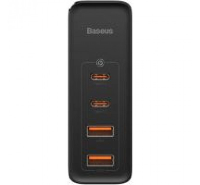Зарядний пристрій Baseus 2xUSB 100W GaN (2xUSB-C+2xUSB-A) black (CCGAN2P-L01)