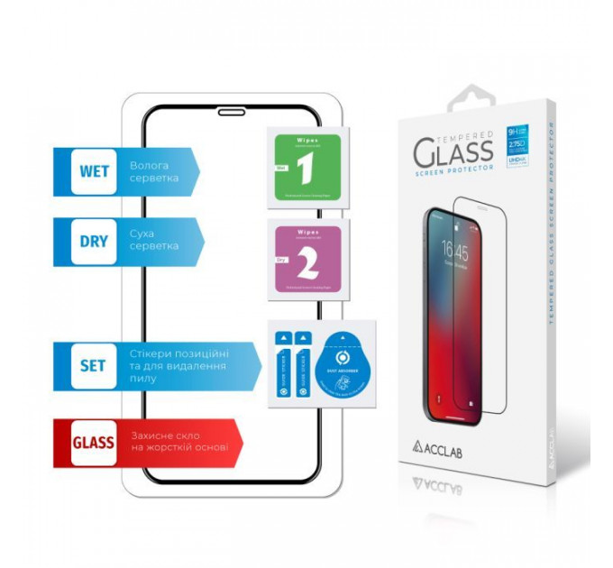 Скло захисне ACCLAB Full Glue ESD Apple Iphone X\/XS\/11 Pro (1283126532139)
