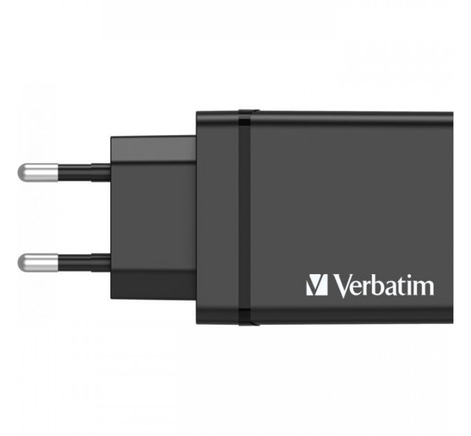 Зарядний пристрій Verbatim USB 30W PD3.0 4-ports black (49700)