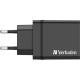 Зарядний пристрій Verbatim USB 30W PD3.0 4-ports black (49700)