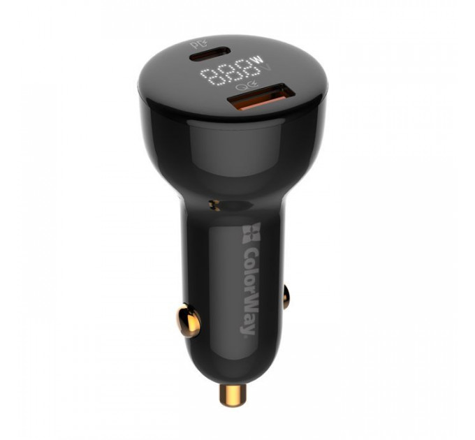 Зарядний пристрій ColorWay Power Delivery PPS USB (USB-A + USB-C) (100W) Black (CW-CHA044PD-BK)