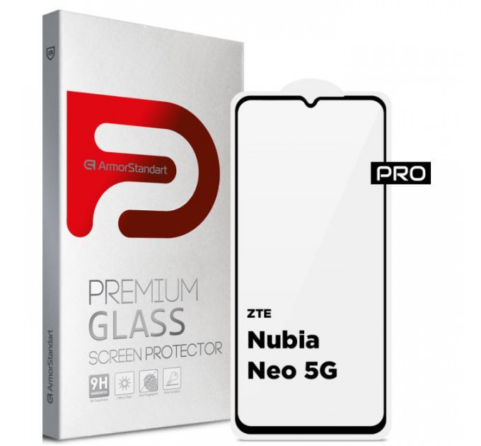 Скло захисне Armorstandart Pro ZTE Nubia Neo 5G Black (ARM70678)