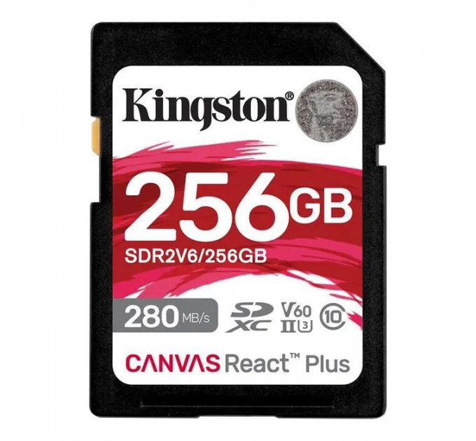 Карта пам/'яті Kingston 256GB SDXC class 10 UHS-II U3 Canvas React Plus (SDR2V6\/256GB) Карта пам/'яті Kingston 256GB SDXC class 10 UHS-II U3 Canvas React Plus (SDR2V6\/256GB)