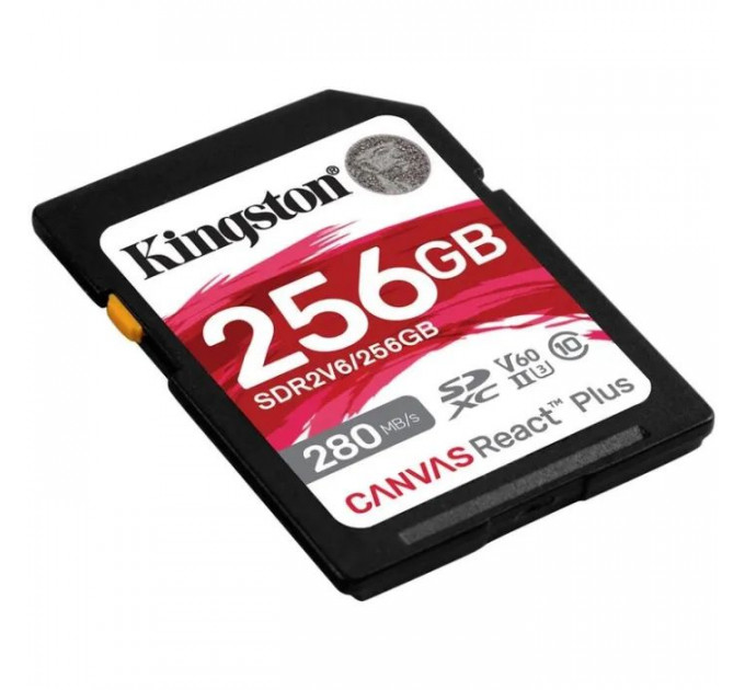 Карта пам/'яті Kingston 256GB SDXC class 10 UHS-II U3 Canvas React Plus (SDR2V6\/256GB)