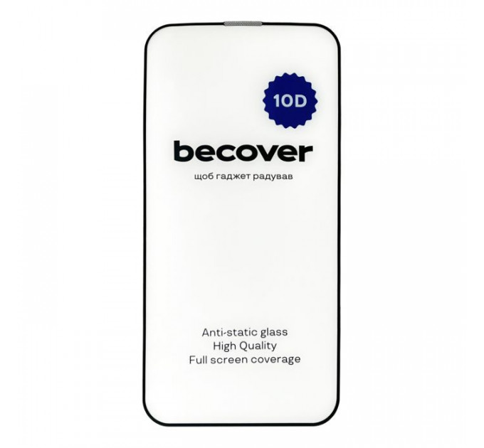 Стекло защитное BeCover Apple iPhone 13 10D Black (711513)