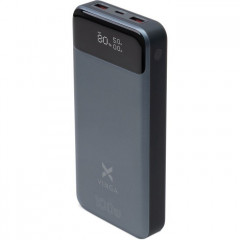 Батарея універсальна Vinga 30000 mAh 100W Display VA Grey (Li-Ion) (VPBB30100)