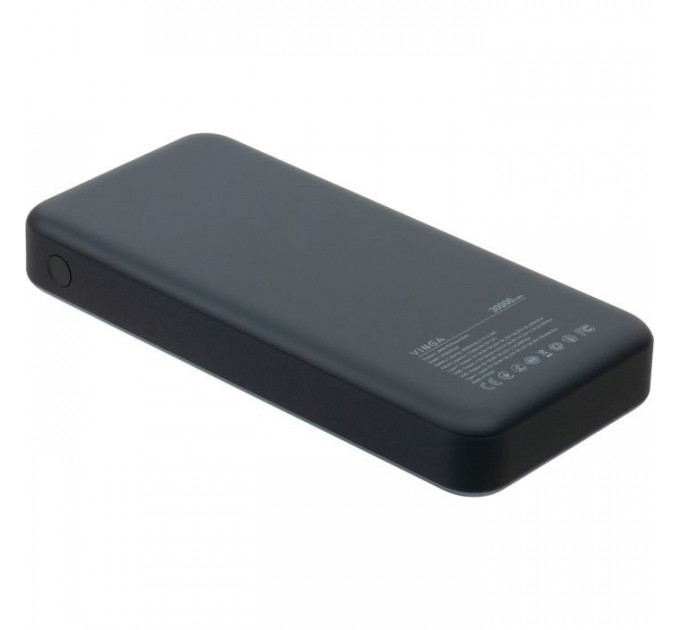 Батарея універсальна Vinga 30000 mAh 100W Display VA Grey (Li-Ion) (VPBB30100)