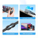 Дата кабеля USB-C на USB-C 0.5m USB2.0 60W (20V\/3A) angle 90° Gray Aluminum Alloy VENTION (TRAHD)