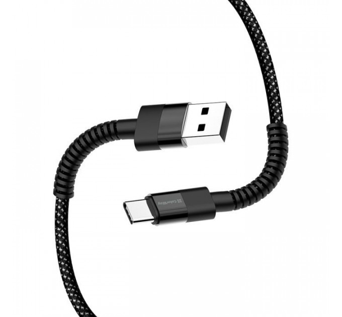 Дата кабель USB 2.0 AM to USB-C 1.0m 2.4А black ColorWay (CW-CBUC063-BK)