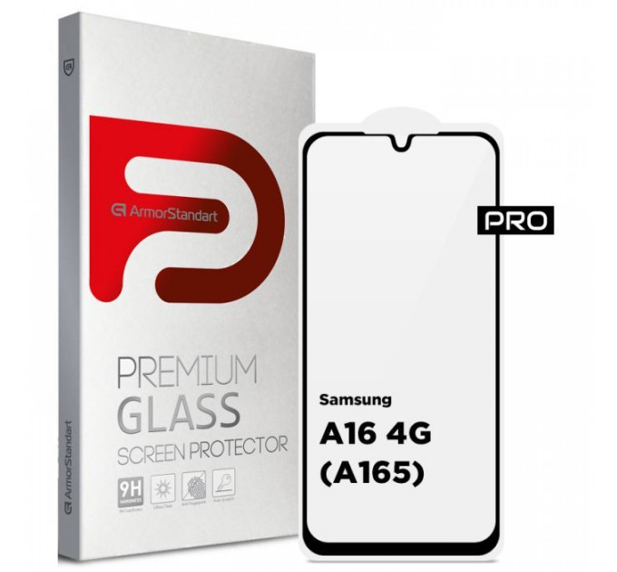 Скло захисне Armorstandart Pro Samsung A16 4G (A165) Black (ARM80171)