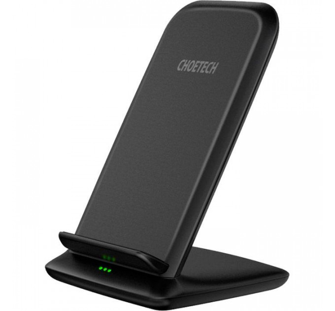 Зарядний пристрій Choetech 15W Fast Wireless Charging Stand 2coils black (T555-F-BK) Зарядний пристрій Choetech 15W Fast Wireless Charging Stand 2coils black (T555-F-BK)