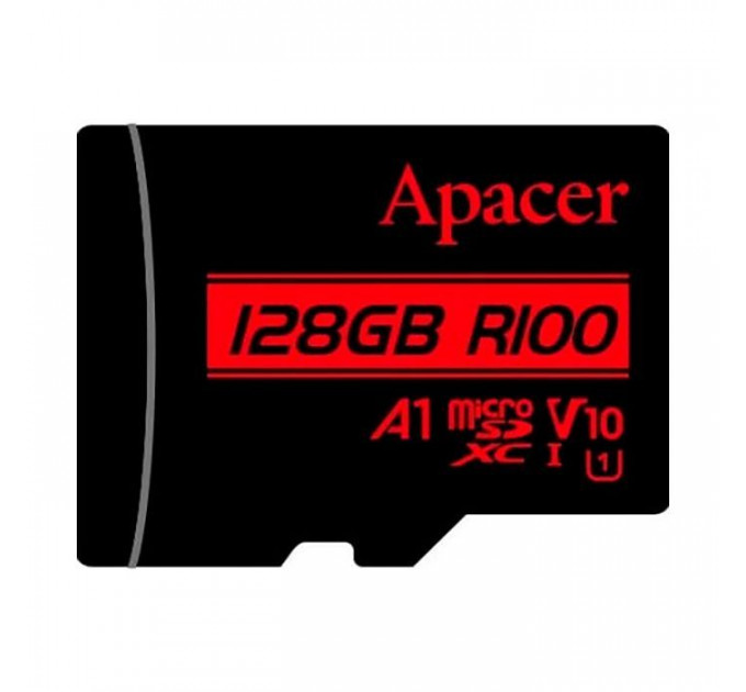 Карта пам/'яті Apacer 128GB microSD class 10 UHS-I V10 A1 (AP128GMCSX10UB-RA) Карта пам/'яті Apacer 128GB microSD class 10 UHS-I V10 A1 (AP128GMCSX10UB-RA)