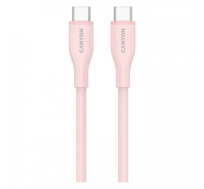 Дата кабель USB-C to USB-C 1.0m CC60SC10 60W Silicon Pink Sand Canyon (CNS-CC60SC10PS)