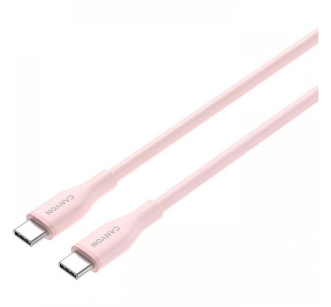 Дата кабель USB-C to USB-C 1.0m CC60SC10 60W Silicon Pink Sand Canyon (CNS-CC60SC10PS)