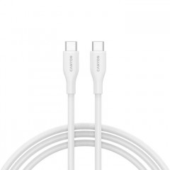 Дата кабель USB-C to USB-C 1.0m CC60SC10 60W Silicon White Canyon (CNS-CC60SC10W)