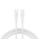 Дата кабель USB-C to USB-C 1.0m CC60SC10 60W Silicon White Canyon (CNS-CC60SC10W)