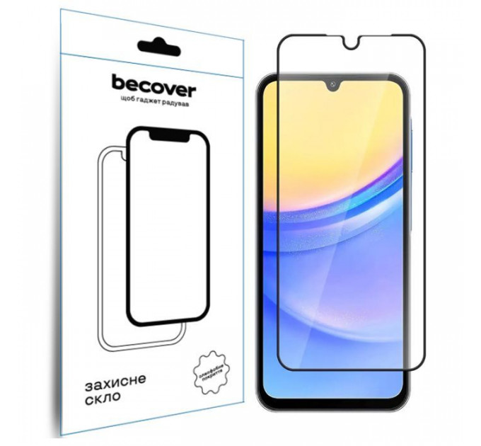 Стекло защитное BeCover Samsung Galaxy A16 4G SM-SM-A165\/A16 5G SM-A166 Black (712860)
