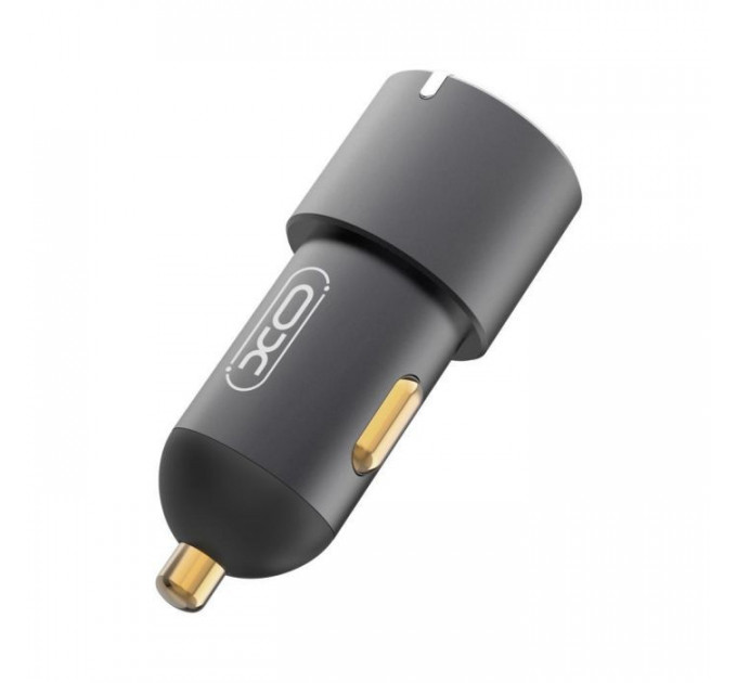 Зарядний пристрій XO CC45 1 USB QC 3.0 + 2 Type-C PD (60W) Black (XO-CC45-BK)