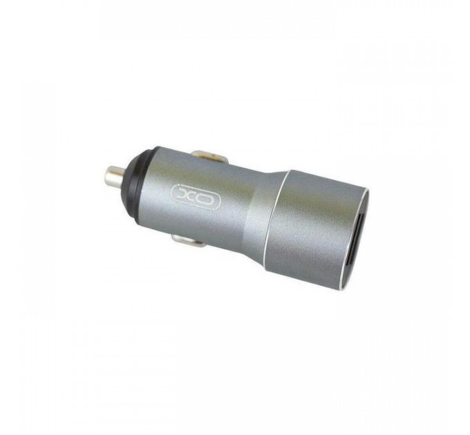 Зарядное устройство для XO TZ09 2.4A\/2 USB + cable microUSB Grey (XO-TZ09M-GR)