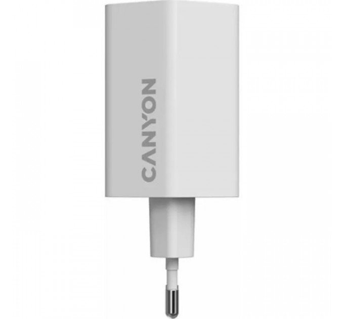 Зарядное устройство для Canyon HEXAGON 65 GaN 65W 2xPD 1xQC EU White (CND-CHAHEX65W)