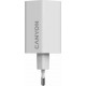 Зарядное устройство для Canyon HEXAGON 65 GaN 65W 2xPD 1xQC EU White (CND-CHAHEX65W)