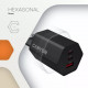 Зарядное устройство для Canyon HEXAGON 65 GaN 65W 2xPD 1xQC EU White (CND-CHAHEX65W)