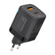 Зарядний пристрій Promate USB-C + USB-A (powerport-25ac.black)