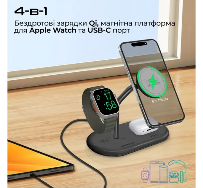 Зарядний пристрій Promate wireless (synergy-pro.black)