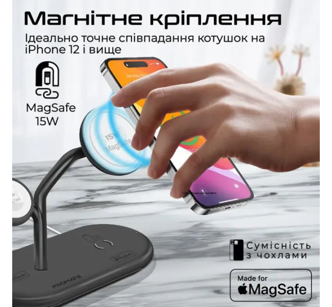 Зарядний пристрій Promate wireless (synergy-pro.black)