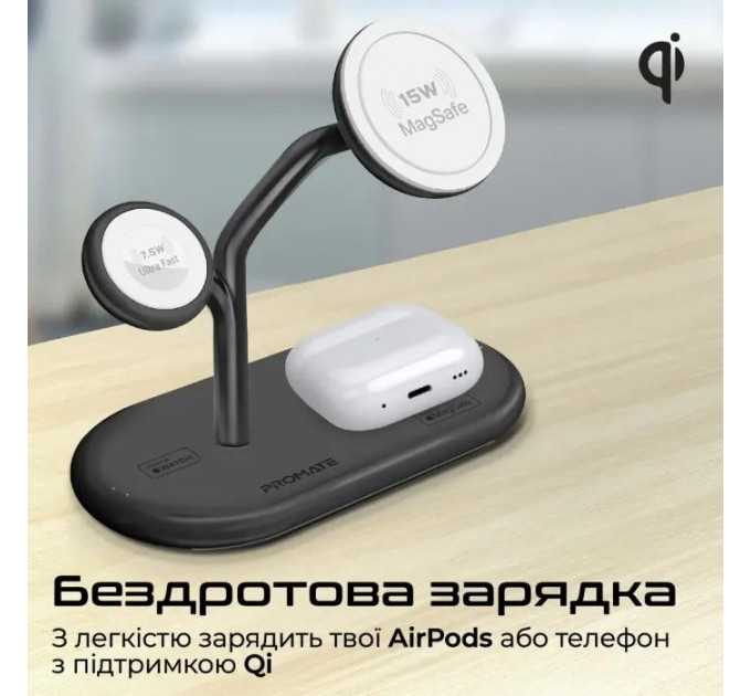 Зарядний пристрій Promate wireless (synergy-pro.black)