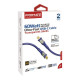 Дата кабель USB-C to USB-C 2.0m Promate (transline-cc200.navy)