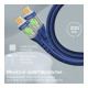 Дата кабель USB-C to USB-C 2.0m Promate (transline-cc200.navy)