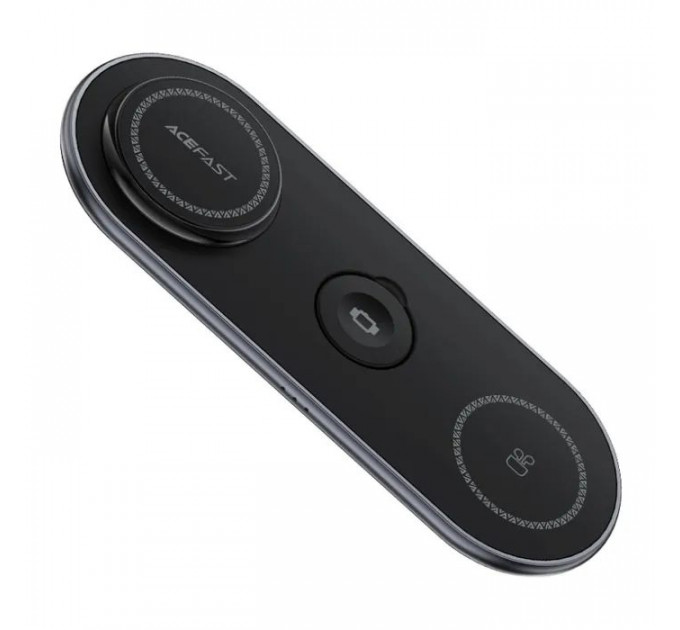 Зарядний пристрій Acefast Wireless QI 3in1 15W E19 Qi2 (6974316283096)